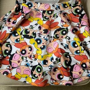 Powder Puff Girls Skater Skirt Size Small Cartoon